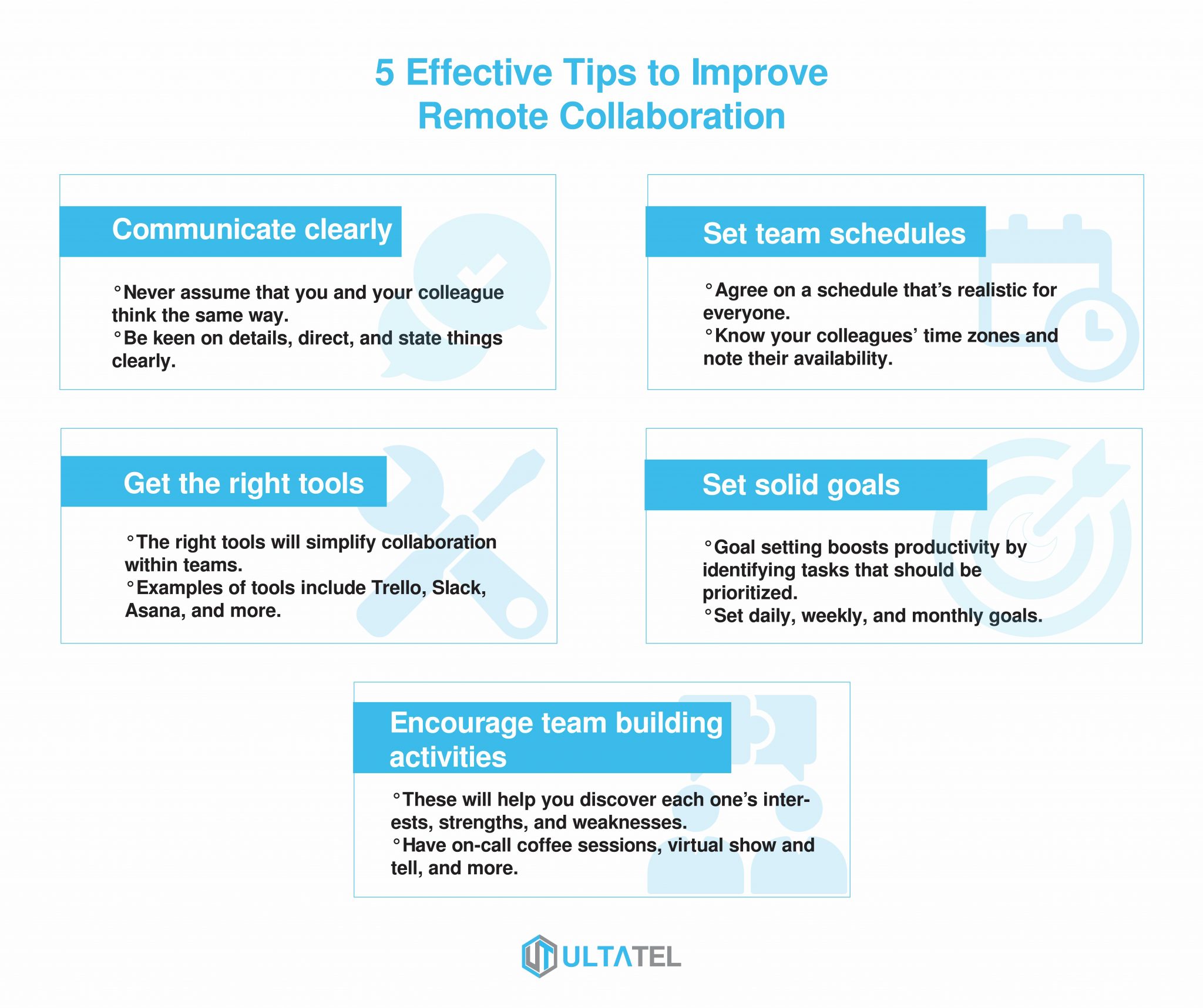 How To Improve Collaboration Within Your Remote Team - ULTATEL Blog